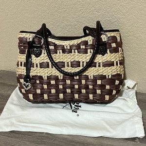 Brighton straw Summer bag with dust bag